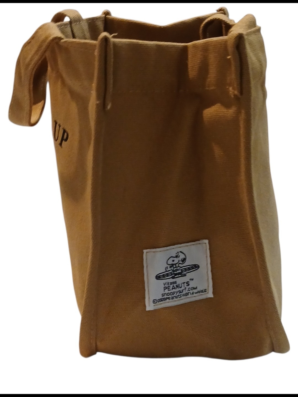 Peanuts -Snoopy Surf Club Khaki Tote/Hand Bag,3 Different Full Size Compartments - Picture 8 of 16